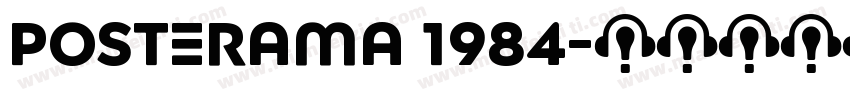 Posterama 1984字体转换